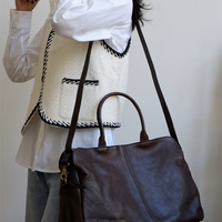 Artisan Cowhide Leather Travel Bag