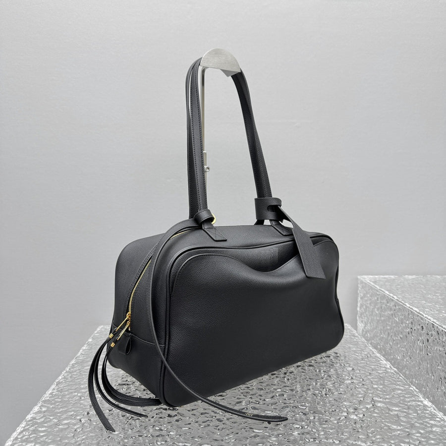 Full Grain Leather Boston Bag