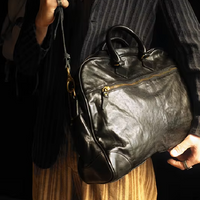 Handmade Cowhide Leather Weekender & Business Bag