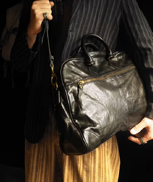 Handmade Cowhide Leather Weekender & Business Bag