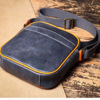 Vintage Crazy Horse Leather Crossbody Bag