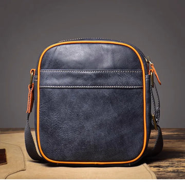 Vintage Crazy Horse Leather Crossbody Bag