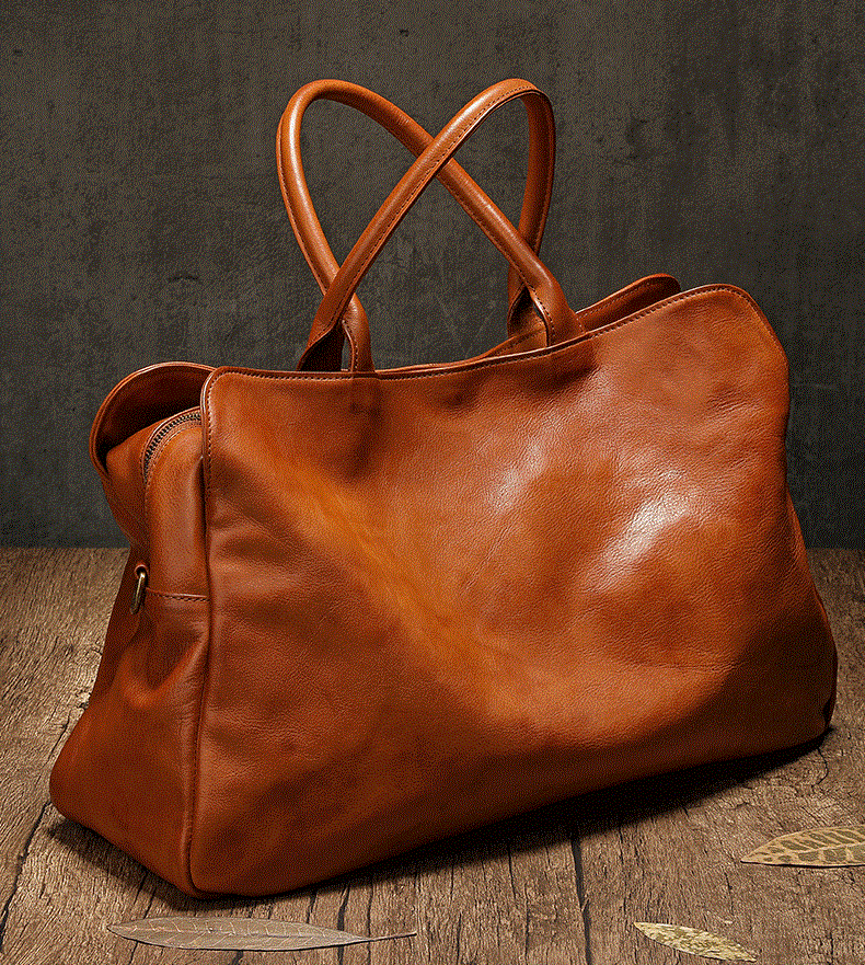 Artisan Cowhide Leather Travel Bag