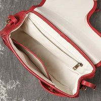 Italian Leather Mini Crossbody Saddle Bag