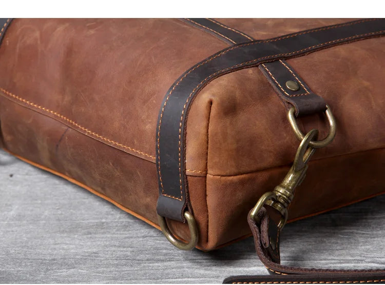 Genuine Leather Convertible Backpack Tote
