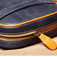 Vintage Crazy Horse Leather Crossbody Bag