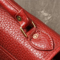 Italian Leather Mini Crossbody Saddle Bag