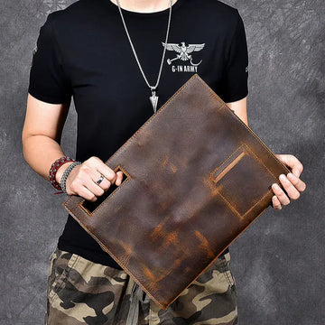 Genuine Leather Multi-Use Messenger Bag
