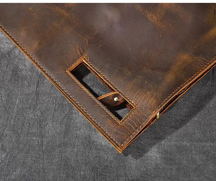 Genuine Leather Multi-Use Messenger Bag