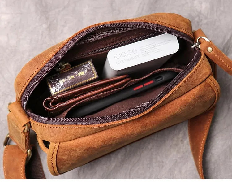 Genuine Leather Crossbody Bag