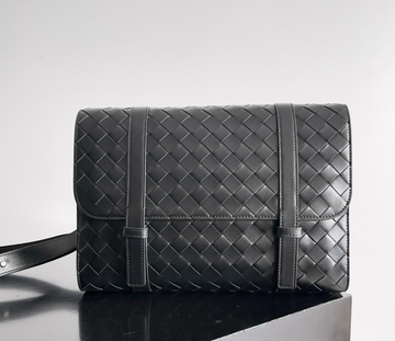 Woven Leather Crossbody Bag
