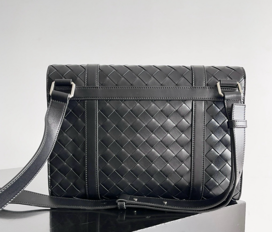 Woven Leather Crossbody Bag