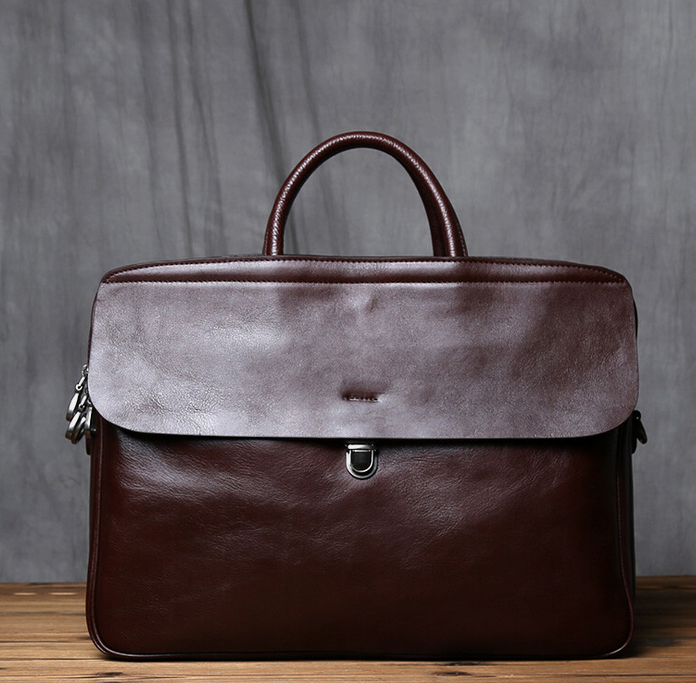 Italian Leather Briefcase – Classic Business Bag