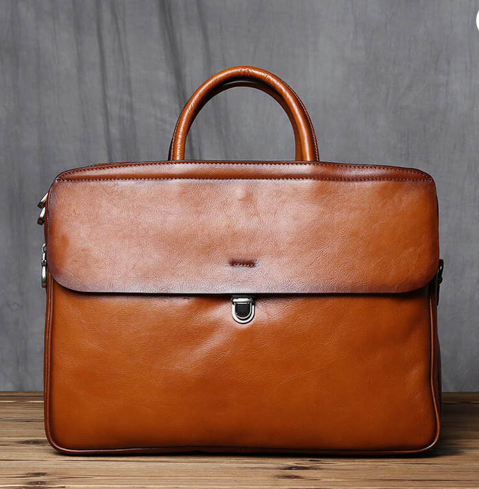 Italian Leather Briefcase – Classic Business Bag
