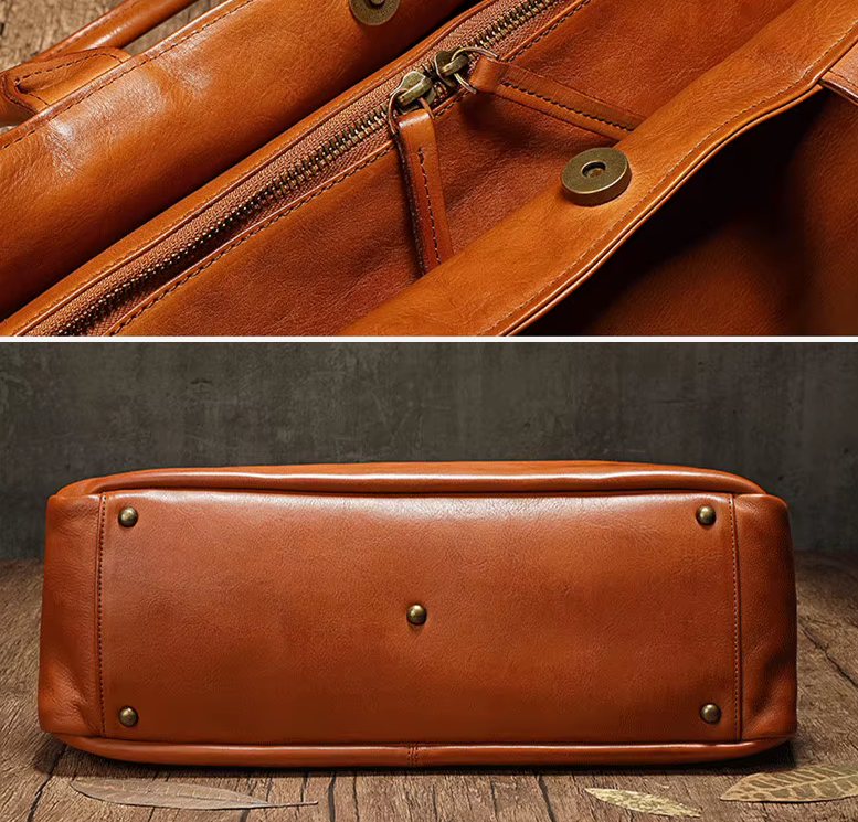 Artisan Cowhide Leather Travel Bag