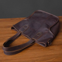 Genuine Cowhide Leather Vintage Tote Bag
