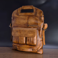 Trifold Artisan Leather Convertible Bag