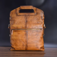 Trifold Artisan Leather Convertible Bag