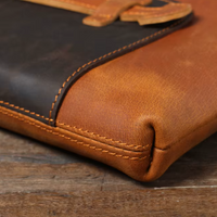 Vintage Crazy Horse Leather Shoulder Messenger Bag