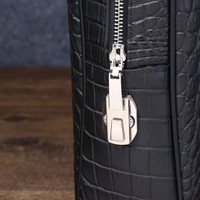 Black Croc Laptop Bag