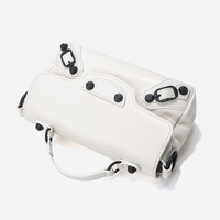 Cowhide Leather Mini Top Handle Bag