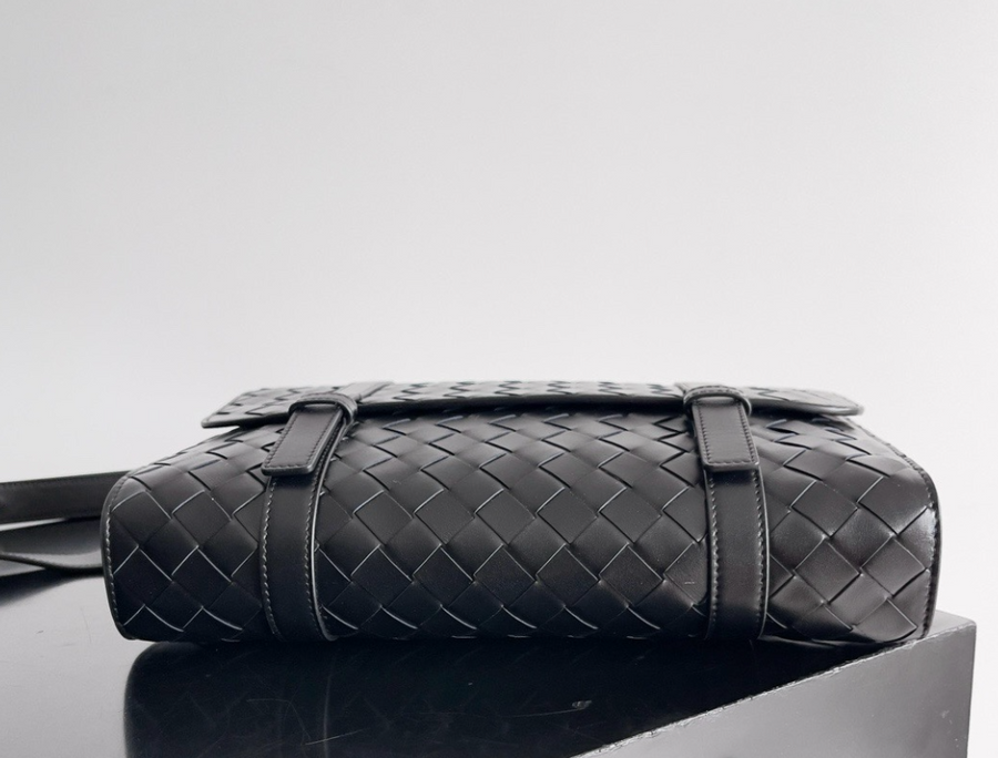 Woven Leather Crossbody Bag