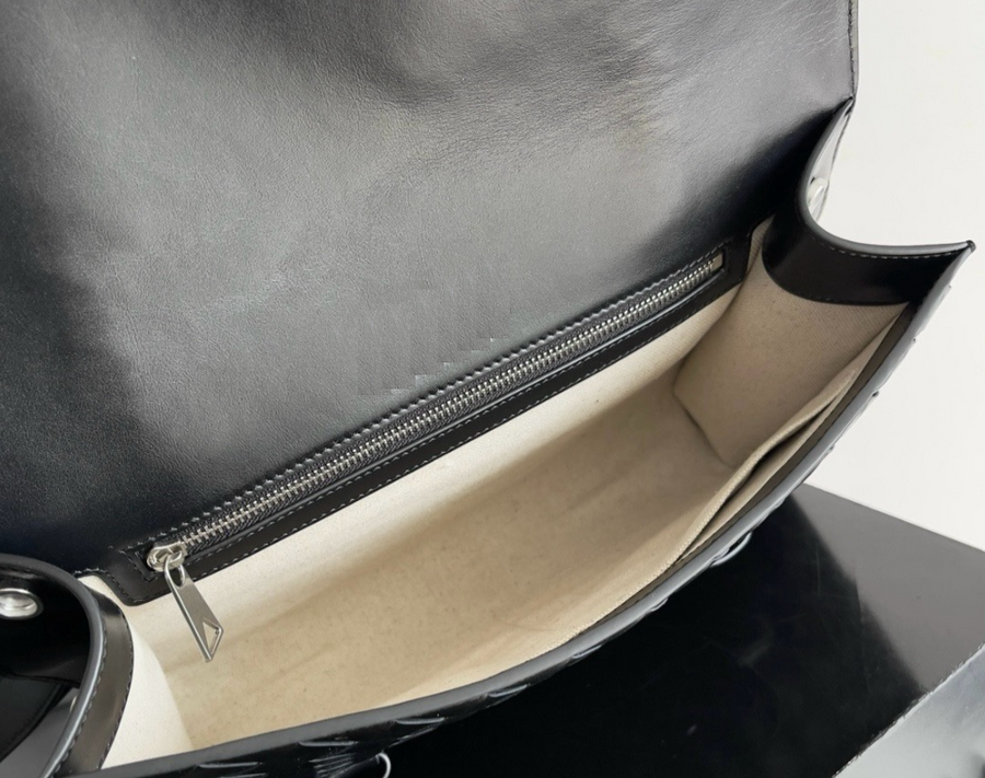 Woven Leather Crossbody Bag