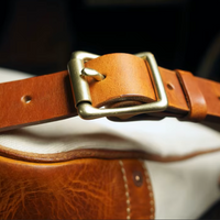 Handmade Vintage Canvas & Cowhide Leather Tote Bag