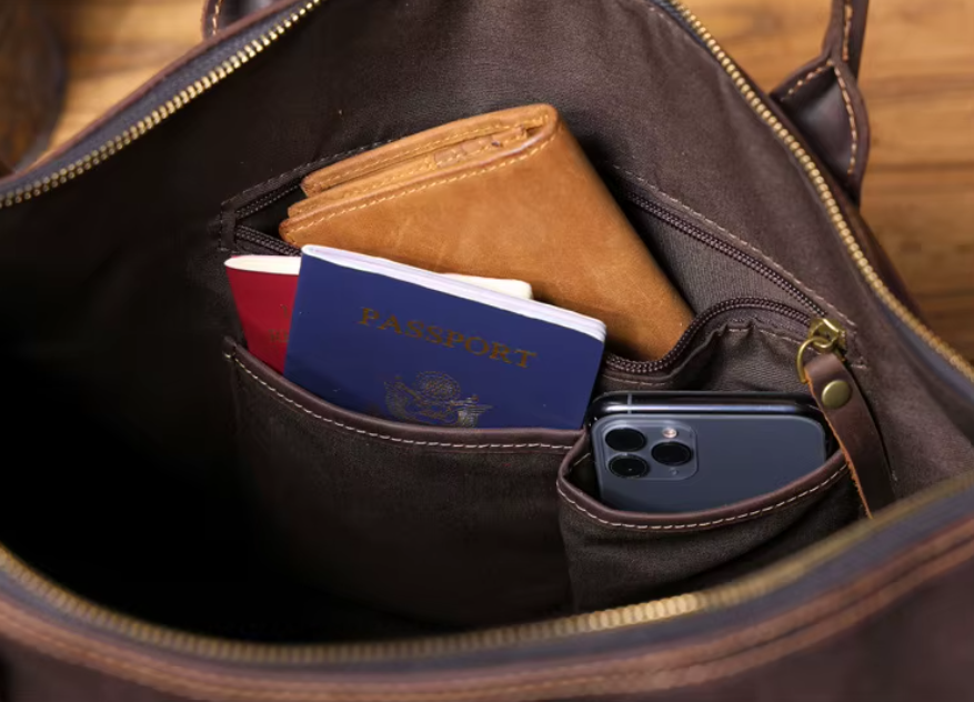 Titan Multi-Pocket Large Leather Briefcase