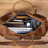 Titan Multi-Pocket Large Leather Briefcase