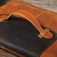 Vintage Crazy Horse Leather Shoulder Messenger Bag