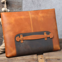 Vintage Crazy Horse Leather Shoulder Messenger Bag