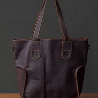 Genuine Cowhide Leather Vintage Tote Bag