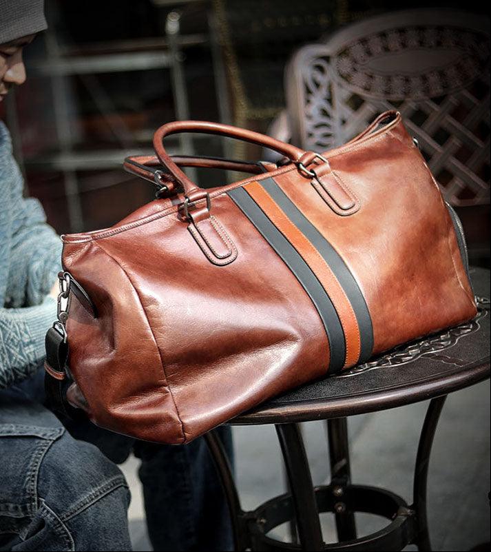 Handmade Italian Leather Travel Bag