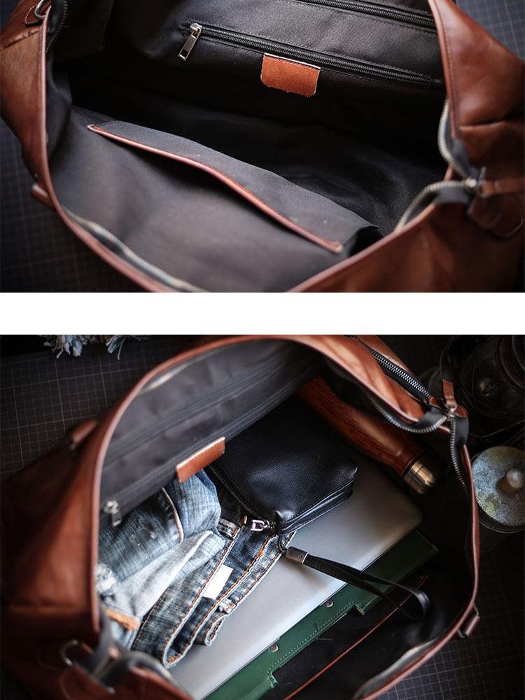 Handmade Italian Leather Travel Bag
