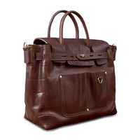 Italian Full Grain Leather Tote Bag | Handmade Vegetable Tanned