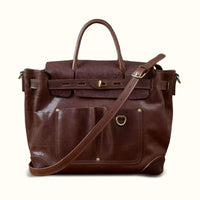 Italian Full Grain Leather Tote Bag | Handmade Vegetable Tanned