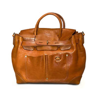 Italian Full Grain Leather Tote Bag | Handmade Vegetable Tanned