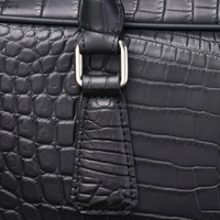 Black Croc Laptop Bag