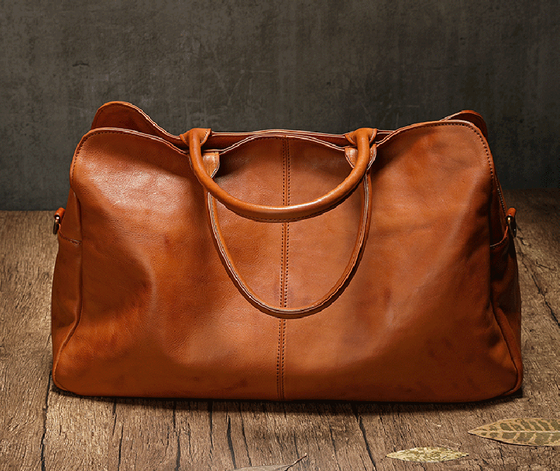 Artisan Cowhide Leather Travel Bag